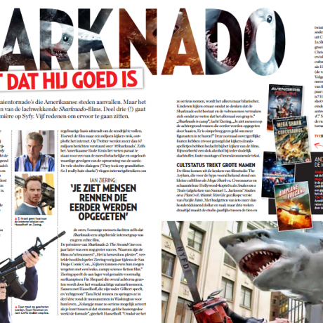 Sharknado: Zo fout dat hij goed is. Foto Veronica Magazine / Tekst Hans Klis